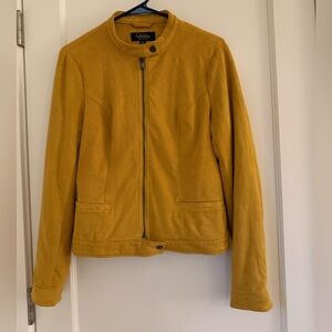 Nice suede-looking yellow jacket
